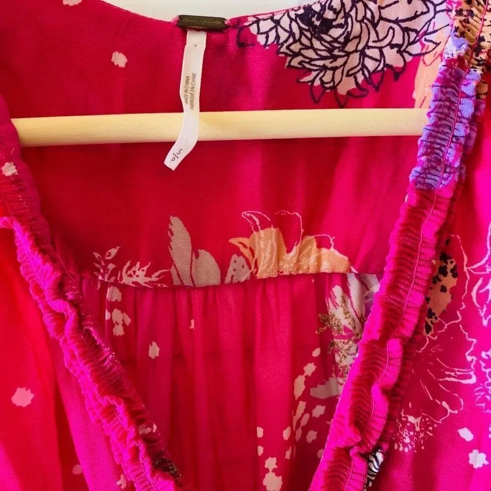 Free People Purple‎ Haze Pink Tunic Size S